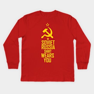 In Soviet Russia shirt wears you Kids Long Sleeve T-Shirt